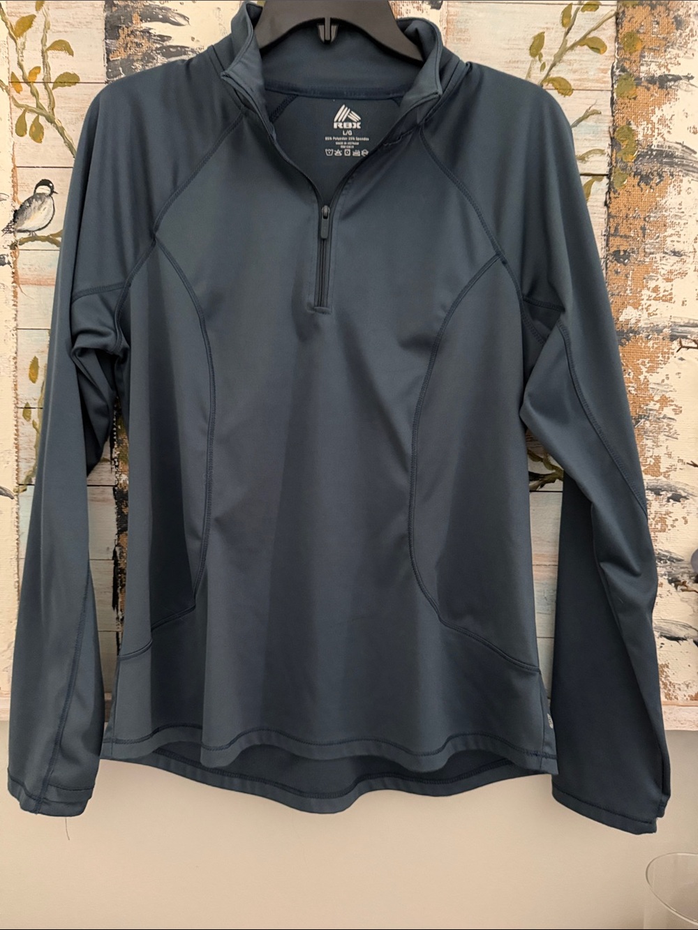 Reebok Blue Quarter-Zip Sweatshirt